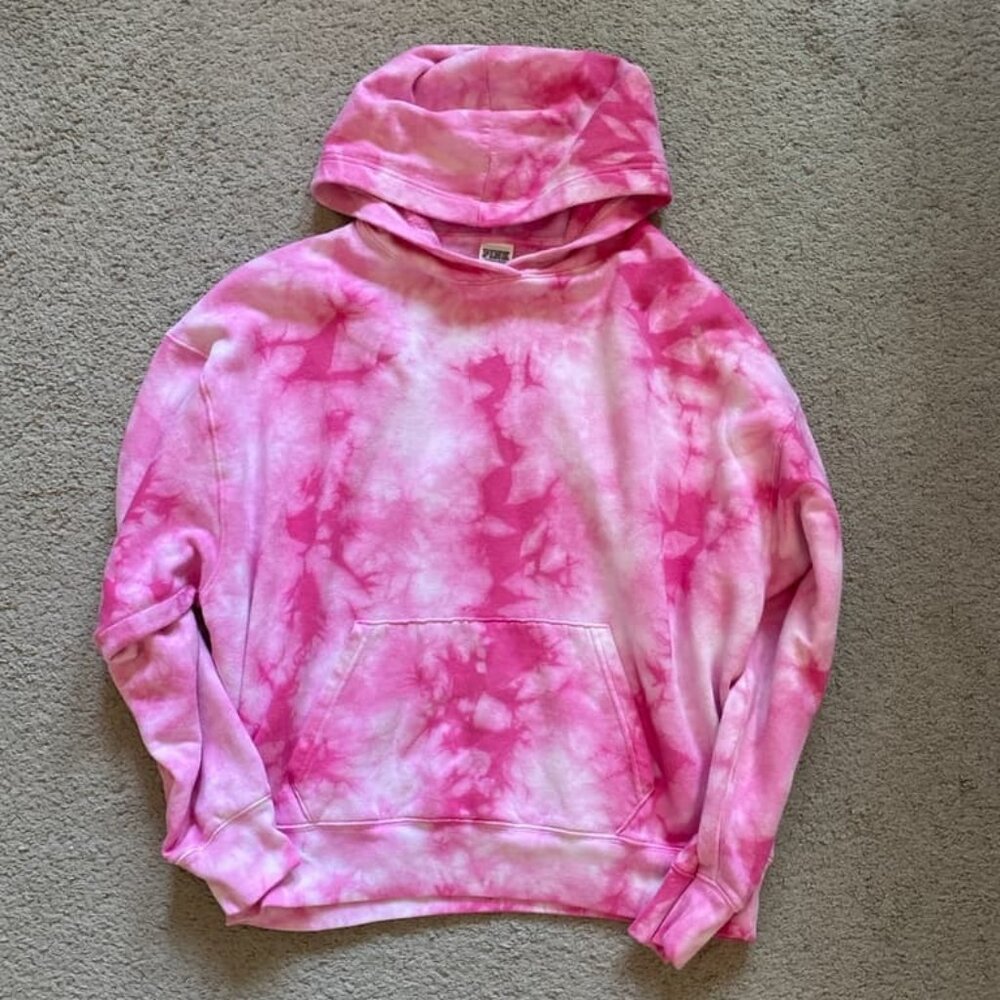 Victoria’s Secret PINK tie dye oversized hoodie medium